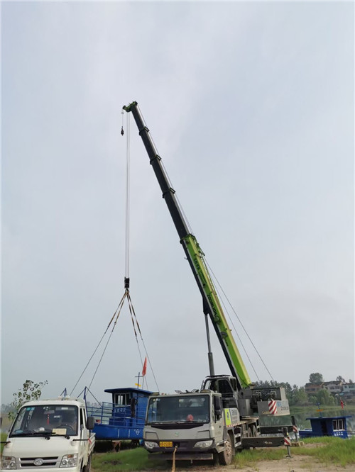 二七区桥梁建设吊装案例